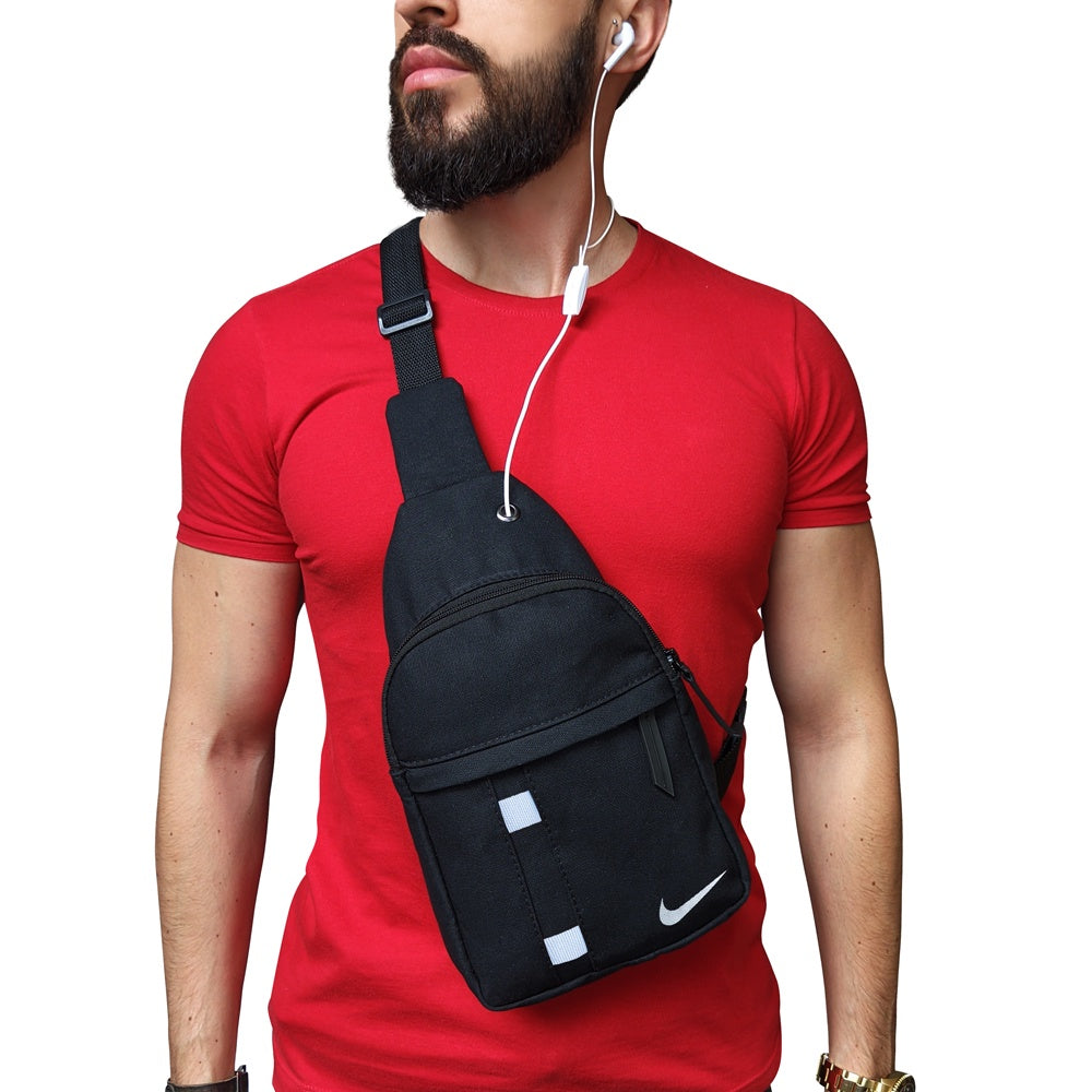 Kit Bolsa Pequena Shoulder Bag Mini Bag And Relogio De Pulso Digital NN BRANCO R07 Saida Para Fone De Ouvido